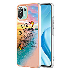 Custodia Silicone Gel Morbida Fantasia Modello Cover YB3 per Xiaomi Mi 11 Lite 5G Multicolore