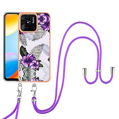 Custodia Silicone Gel Morbida Fantasia Modello Cover YB3 per Xiaomi Redmi 10C 4G Viola