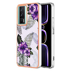 Custodia Silicone Gel Morbida Fantasia Modello Cover YB3 per Xiaomi Redmi K60 5G Viola