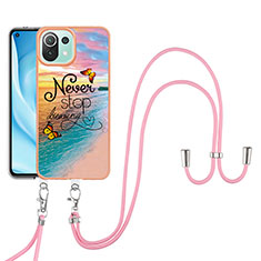 Custodia Silicone Gel Morbida Fantasia Modello Cover YB4 per Xiaomi Mi 11 Lite 4G Multicolore