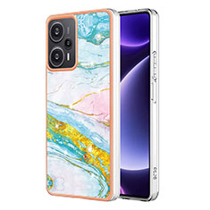 Custodia Silicone Gel Morbida Fantasia Modello Cover YB5 per Xiaomi Redmi Note 12 Turbo 5G Colorato