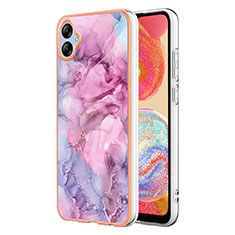 Custodia Silicone Gel Morbida Fantasia Modello Cover YB7 per Samsung Galaxy A04 4G Lavanda