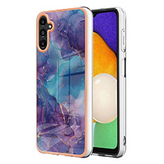 Custodia Silicone Gel Morbida Fantasia Modello Cover YB7 per Samsung Galaxy Quantum4 5G Viola