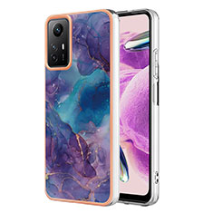 Custodia Silicone Gel Morbida Fantasia Modello Cover YB7 per Xiaomi Redmi Note 12S Viola