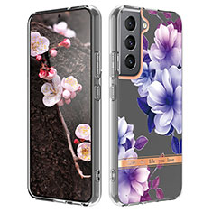 Custodia Silicone Gel Morbida Fiori Cover per Samsung Galaxy S21 FE 5G Multicolore