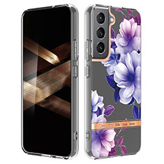 Custodia Silicone Gel Morbida Fiori Cover per Samsung Galaxy S25 Plus 5G Multicolore