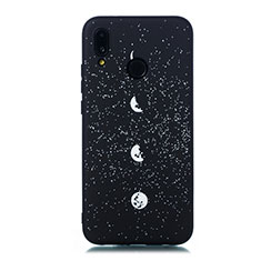 Custodia Silicone Gel Morbida Mistica Luna Stelle Cover per Huawei Nova 3e Multicolore