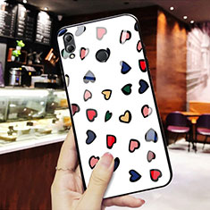 Custodia Silicone Laterale Amore Cuore Specchio Cover S01 per Huawei Honor V10 Lite Multicolore