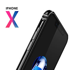 Custodia Silicone Laterale B02 per Apple iPhone Xs Nero