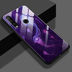 Custodia Silicone Laterale Fantasia Modello Specchio Cover per Huawei Nova 4e Viola