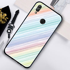 Custodia Silicone Laterale Fantasia Modello Specchio Cover S02 per Huawei Honor 10 Lite Multicolore