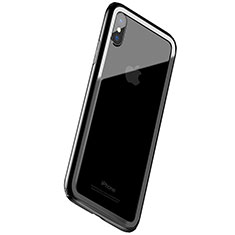 Custodia Silicone Laterale per Apple iPhone Xs Nero