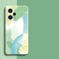 Custodia Silicone Morbida Fantasia Modello Cover S01 per Xiaomi Redmi Note 12 Turbo 5G Verde