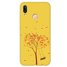 Custodia Silicone Morbida Fantasia Modello Cover S03 per Huawei Nova 3e Giallo