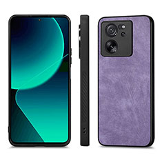 Custodia Silicone Morbida In Pelle Cover AD1 per Xiaomi Redmi K60 Ultra 5G Lavanda