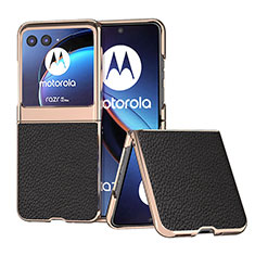 Custodia Silicone Morbida In Pelle Cover B06H per Motorola Moto Razr 40 Ultra 5G Nero