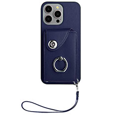 Custodia Silicone Morbida In Pelle Cover BF1 per Apple iPhone 14 Pro Max Blu