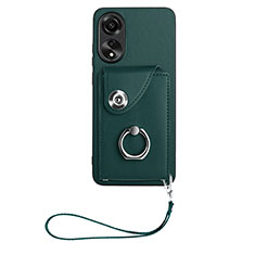 Custodia Silicone Morbida In Pelle Cover BF1 per Oppo A78 4G Verde