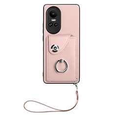 Custodia Silicone Morbida In Pelle Cover BF1 per Oppo Reno10 Pro 5G Oro Rosa