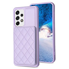 Custodia Silicone Morbida In Pelle Cover BF1 per Samsung Galaxy A13 4G Lavanda