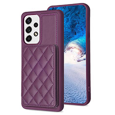 Custodia Silicone Morbida In Pelle Cover BF1 per Samsung Galaxy A13 4G Viola