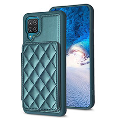 Custodia Silicone Morbida In Pelle Cover BF1 per Samsung Galaxy F12 Verde