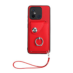 Custodia Silicone Morbida In Pelle Cover BF1 per Xiaomi Redmi 11A 4G Rosso