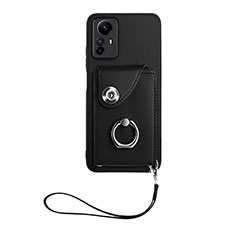 Custodia Silicone Morbida In Pelle Cover BF1 per Xiaomi Redmi Note 12S Nero