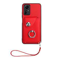 Custodia Silicone Morbida In Pelle Cover BF1 per Xiaomi Redmi Note 12S Rosso