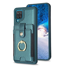 Custodia Silicone Morbida In Pelle Cover BF2 per Samsung Galaxy F12 Verde