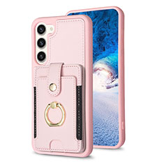 Custodia Silicone Morbida In Pelle Cover BF2 per Samsung Galaxy S23 Plus 5G Oro Rosa