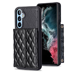 Custodia Silicone Morbida In Pelle Cover BF3 per Samsung Galaxy A54 5G Nero