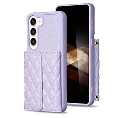 Custodia Silicone Morbida In Pelle Cover BF6 per Samsung Galaxy S25 Plus 5G Lavanda