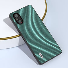 Custodia Silicone Morbida In Pelle Cover BH2 per Sony Xperia 5 V Verde