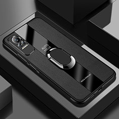 Custodia Silicone Morbida In Pelle Cover con Magnetico Anello Supporto PB1 per Xiaomi Civi 1S 5G Nero