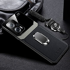 Custodia Silicone Morbida In Pelle Cover con Magnetico FL2 per Xiaomi Poco X4 GT 5G Nero