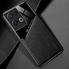 Custodia Silicone Morbida In Pelle Cover con Magnetico per Xiaomi Redmi Note 13 Pro 5G Nero