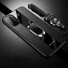 Custodia Silicone Morbida In Pelle Cover con Magnetico S01 per Xiaomi Mi 11X 5G Nero