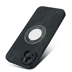 Custodia Silicone Morbida In Pelle Cover con Magnetico S07D per Apple iPhone 13 Nero