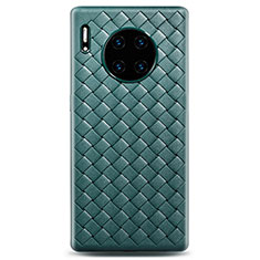 Custodia Silicone Morbida In Pelle Cover D01 per Huawei Mate 30 Pro 5G Verde