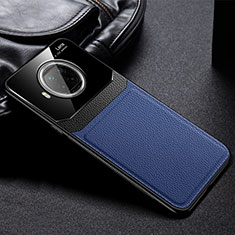 Custodia Silicone Morbida In Pelle Cover FL1 per Xiaomi Mi 10i 5G Blu