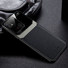 Custodia Silicone Morbida In Pelle Cover FL1 per Xiaomi Redmi 10 India Nero