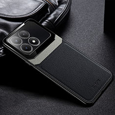 Custodia Silicone Morbida In Pelle Cover FL1 per Xiaomi Redmi K70 5G Nero