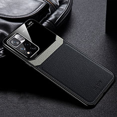 Custodia Silicone Morbida In Pelle Cover FL1 per Xiaomi Redmi Note 11 5G Nero