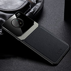 Custodia Silicone Morbida In Pelle Cover FL1 per Xiaomi Redmi Note 9 5G Nero