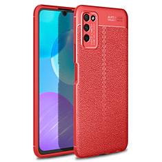 Custodia Silicone Morbida In Pelle Cover H01 per Huawei Honor 30 Lite 5G Rosso