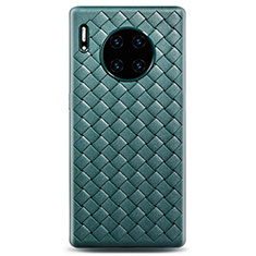 Custodia Silicone Morbida In Pelle Cover H01 per Huawei Mate 30 Pro 5G Verde