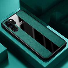 Custodia Silicone Morbida In Pelle Cover H01 per Huawei P30 Pro Verde