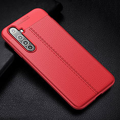 Custodia Silicone Morbida In Pelle Cover H01 per Realme X50 Pro 5G Rosso