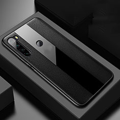 Custodia Silicone Morbida In Pelle Cover H01 per Xiaomi Redmi Note 8 Nero